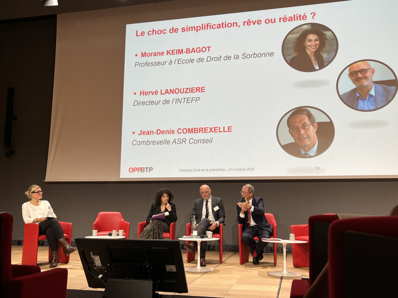 Simplifier le droit pour renforcer la prévention, retour sur le colloque organisé par l’OPPBTP