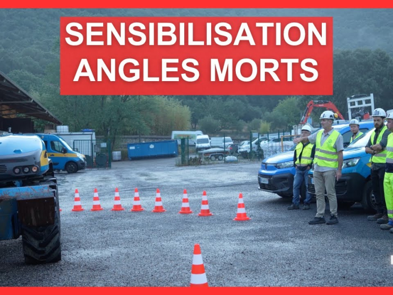 Engins de chantier : comprendre les angles morts pour éviter les accidents piétons