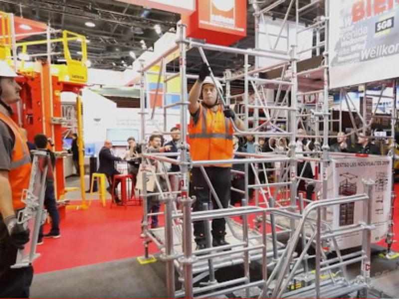 [En direct de Batimat] Une tour d'étaiement qui réduit les TMS