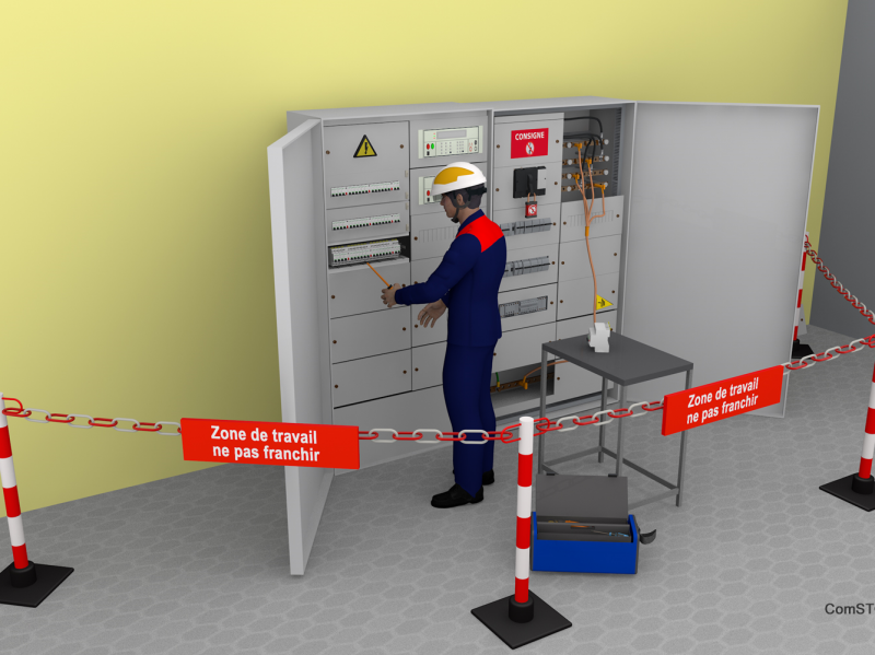 Travaux sur des installations électriques : attention au risque d’électrisation ou de court-circuit !