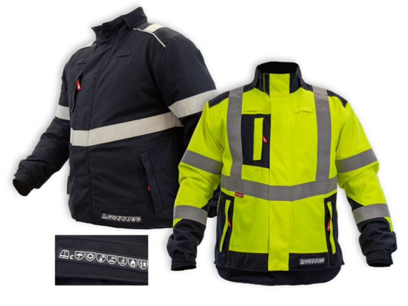 Un blouson de protection multirisques chaud et confortable