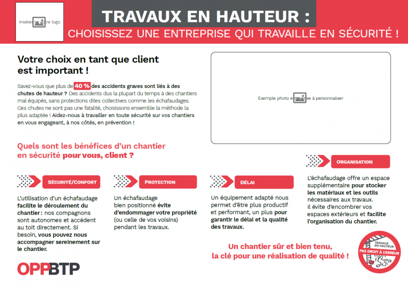 Travaux en hauteur : comment convaincre votre client d'investir dans la sécurité sur les chantiers