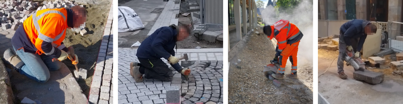 Exemples de découpes et de tailles