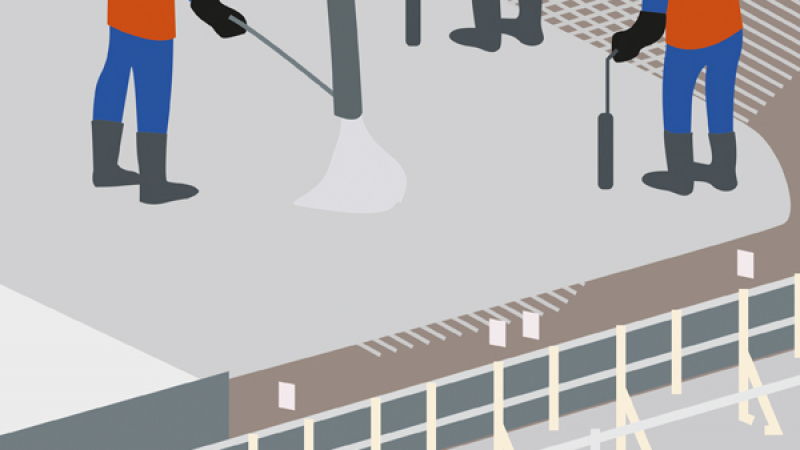 Sécuriser le travail en hauteur lors de la construction d'un pont