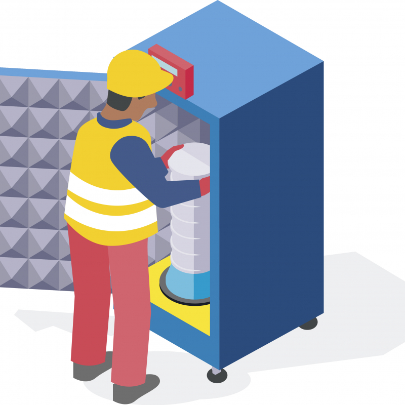 Installer sa tamiseuse dans un caisson phonique