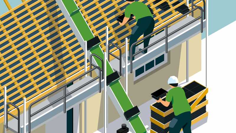 Faciliter les approvisionnements de tuiles et ardoises grâce au « tapis-glisse »