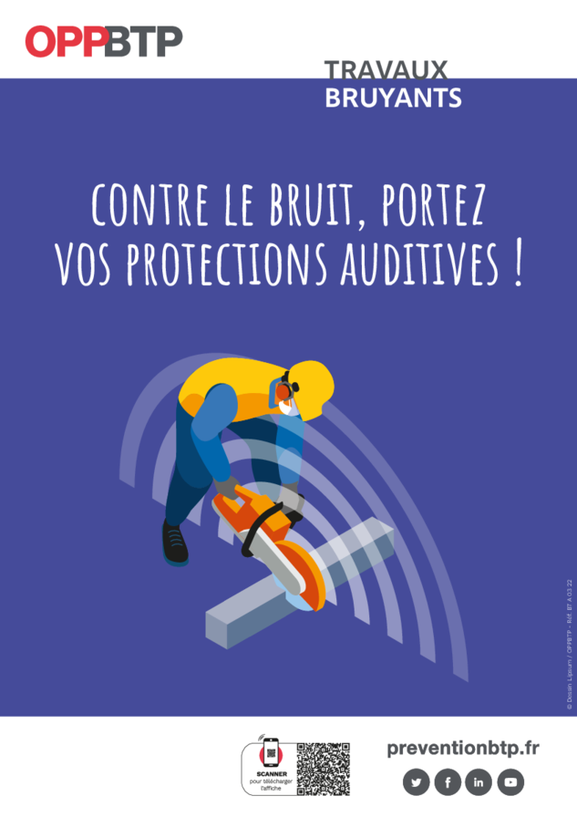 Travaux bruyants - Contre le bruit, portez vos protections auditives