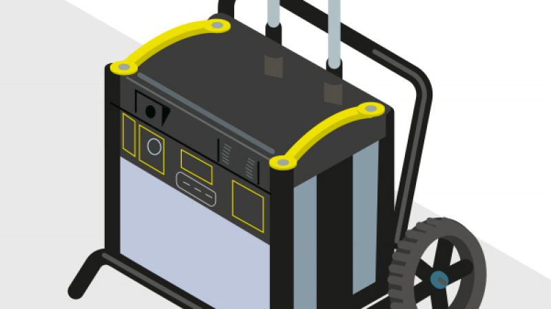Une batterie lithium pour remplacer un groupe électrogène sur un chantier de courte durée