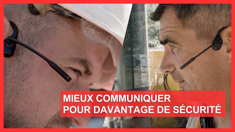 Casque à conduction osseuse pour améliorer la communication et la sécurité sur les chantiers