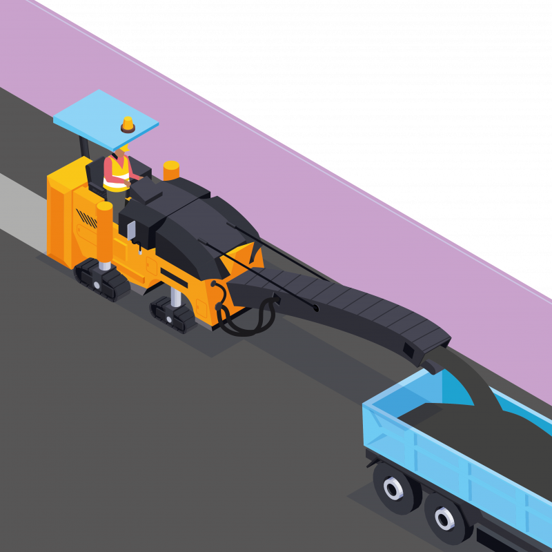 Réaliser des petits rabotages de chaussées en enrobés bitumineux contenant de la silice cristalline