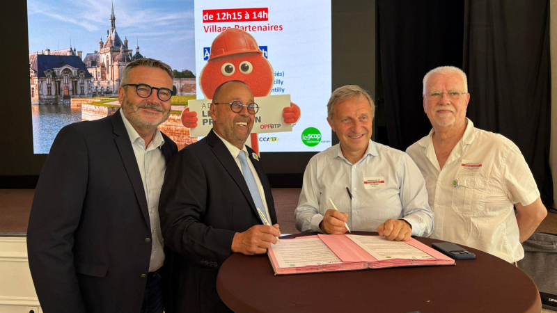 La Fédération SCOP BTP et l’OPPBTP renouvellent leur partenariat autour de la culture de prévention 