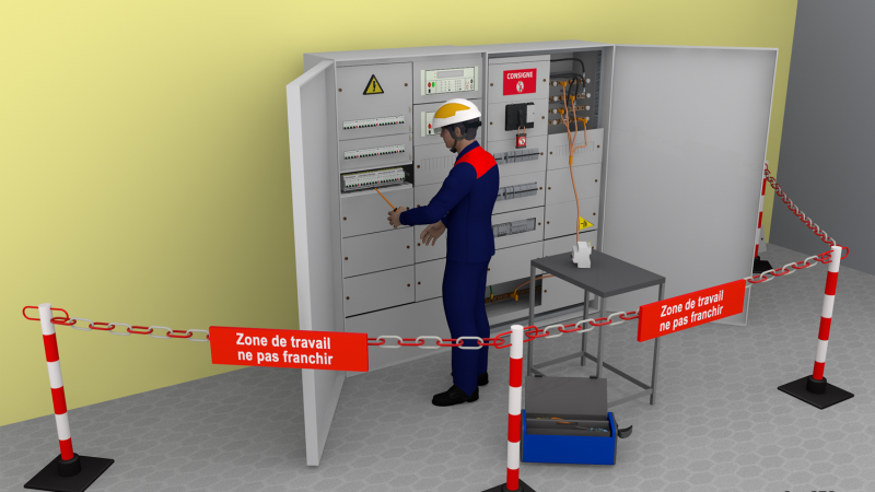 Travaux sur des installations électriques : attention au risque d’électrisation ou de court-circuit !