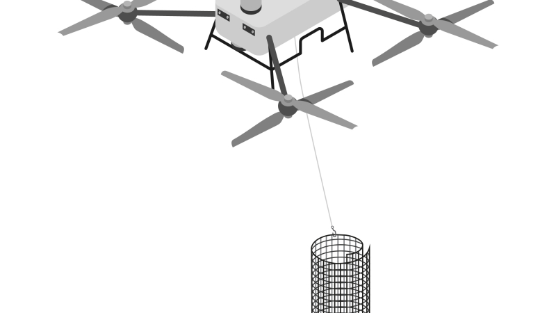 Utiliser un drone pour approvisionner les chantiers difficiles d'accès