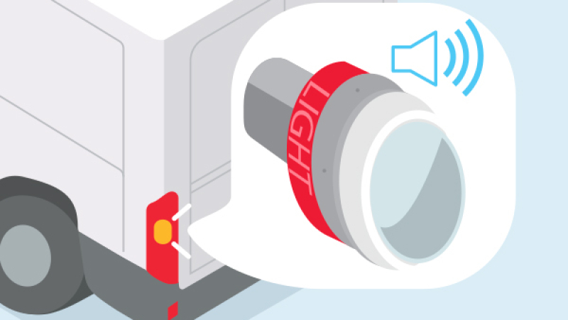 Éviter les accidents avec des ampoules de feux de recul équipées d’alertes sonores
