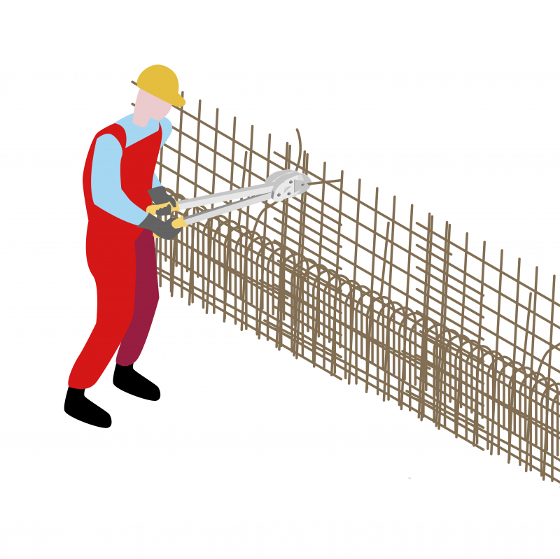 Découper, façonner et assembler les armatures en sécurité sur les chantiers