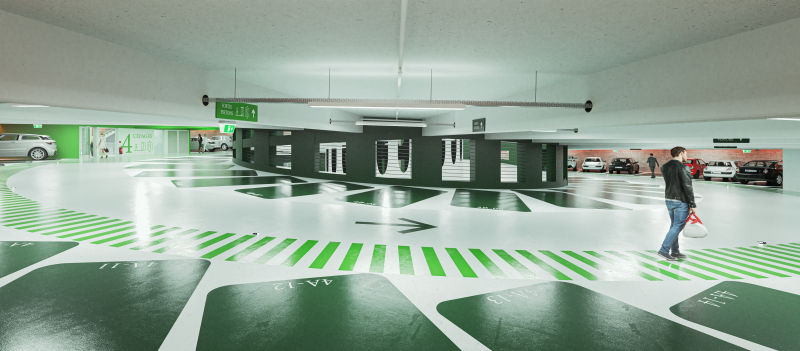 Parking souterrain d'Épernay : gestion des travaux de soutènement en paroi moulée