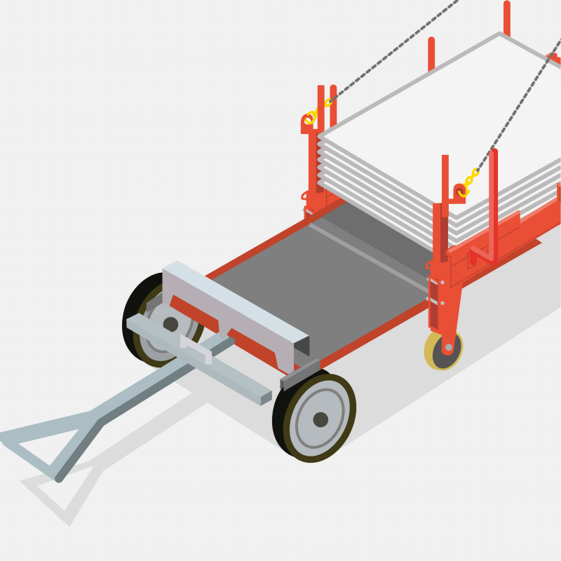 Faciliter la manutention des plaques de plâtre avec un chariot élévateur