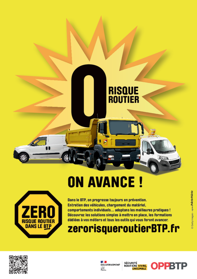 Zéro risque routier dans le BTP : on avance !