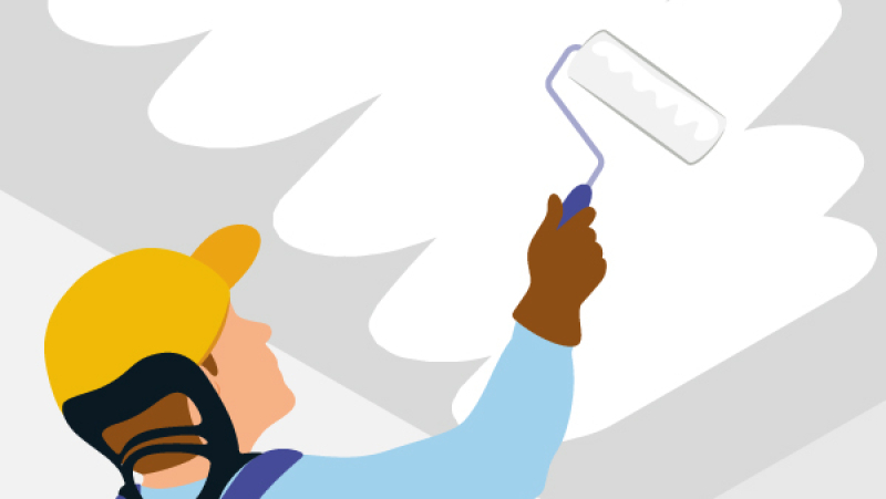 Soulager le cou lors des travaux au plafond grâce à un exosquelette