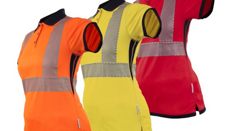 Un polo haute visibilité et anti-UV pour femme