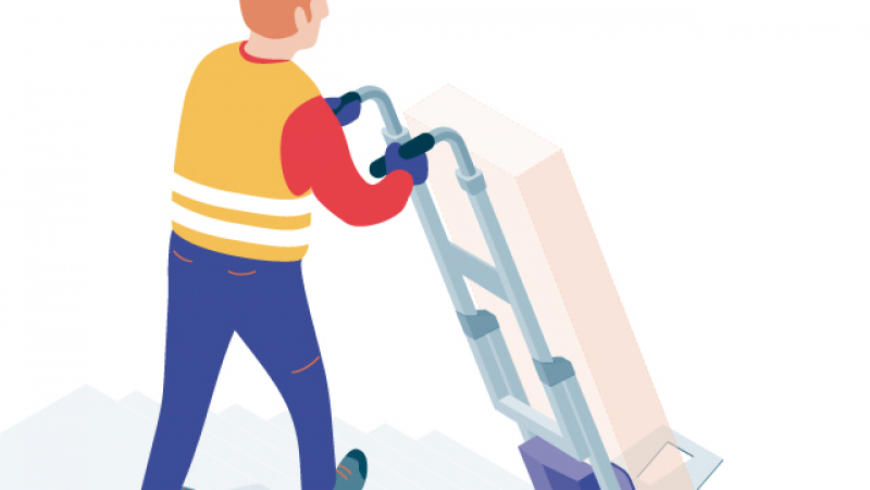 Un monte-escalier électrique pour faciliter la manutention des charges lourdes