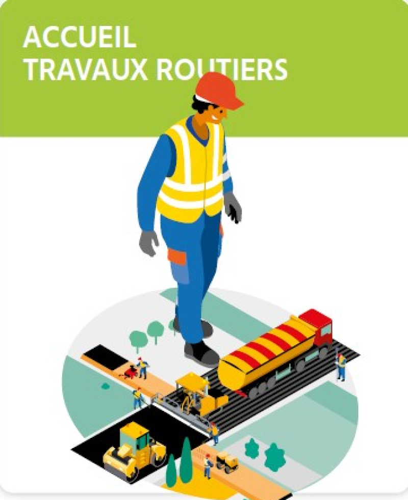 Accueillir un nouvel arrivant sur un chantier de travaux routiers