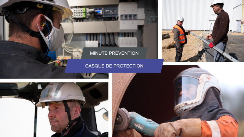 Je porte un casque de protection