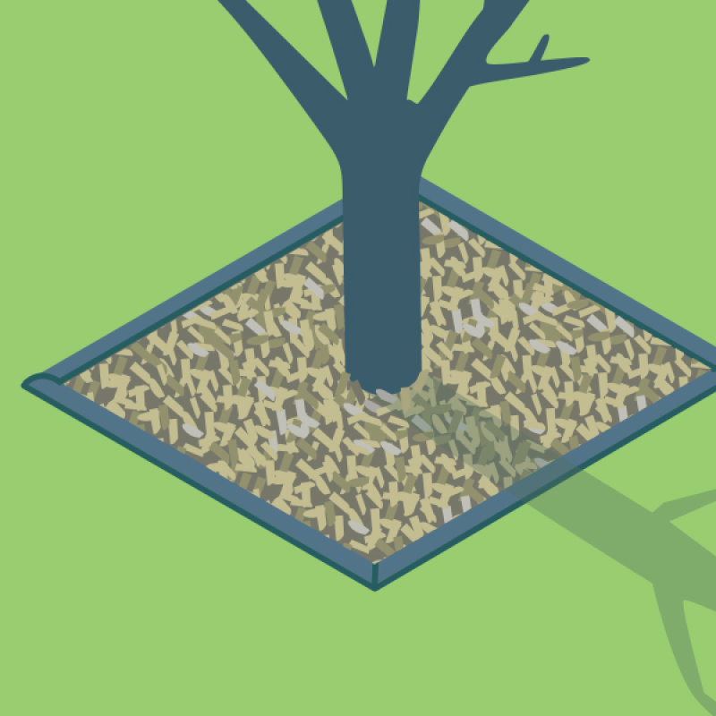 Faciliter la pose de bordures avec du caoutchouc recyclé