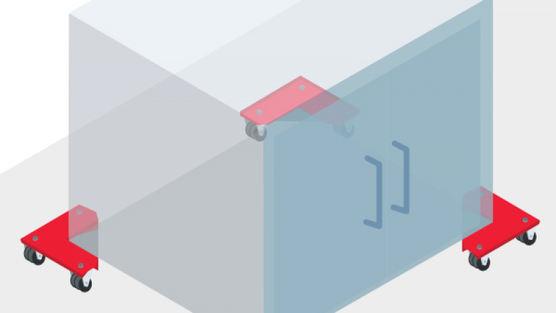 Faciliter et sécuriser la manutention de charges lourdes grâce à des coins roulants