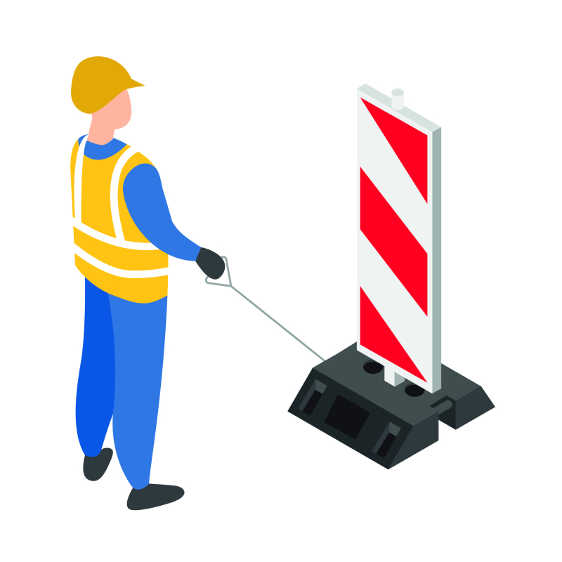 Déplacer les balises d'alignement à l'aide d'un crochet de manutention