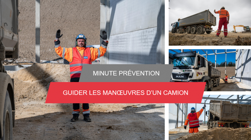 Je guide les manœuvres de camion