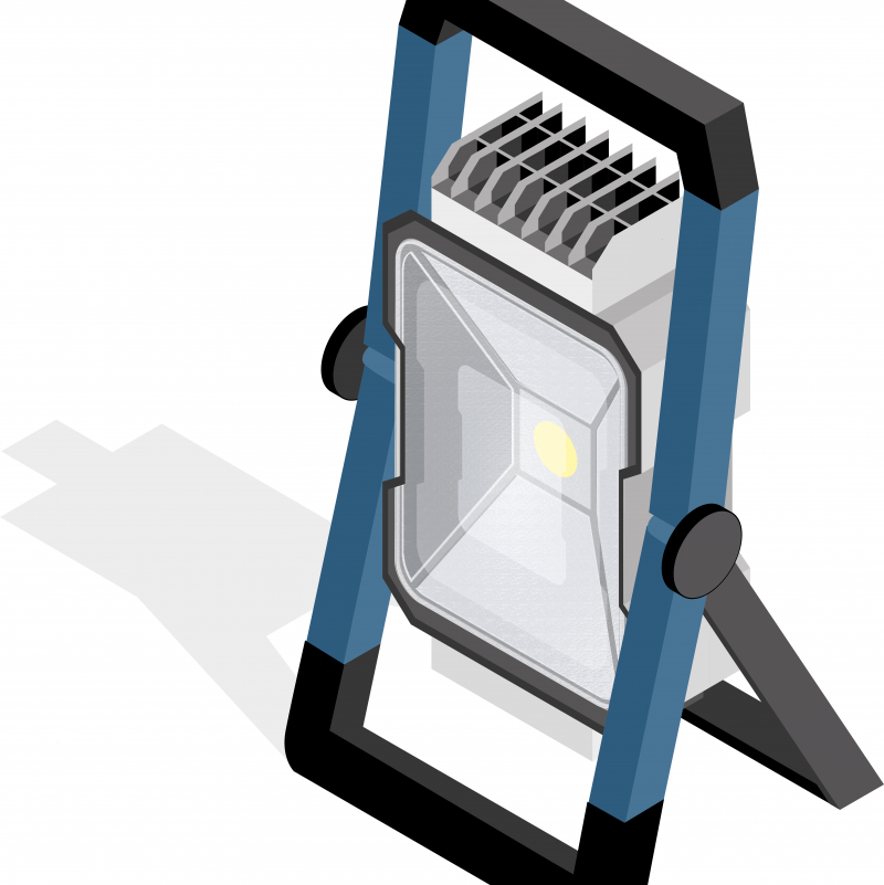 Un éclairage de chantier efficace et polyvalent