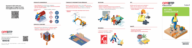 Accueil sur un chantier de canalisations - Mémo