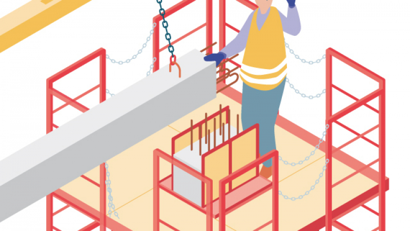 Stabiliser la pose des éléments préfabriqués lourds sur le chantier en phase provisoire