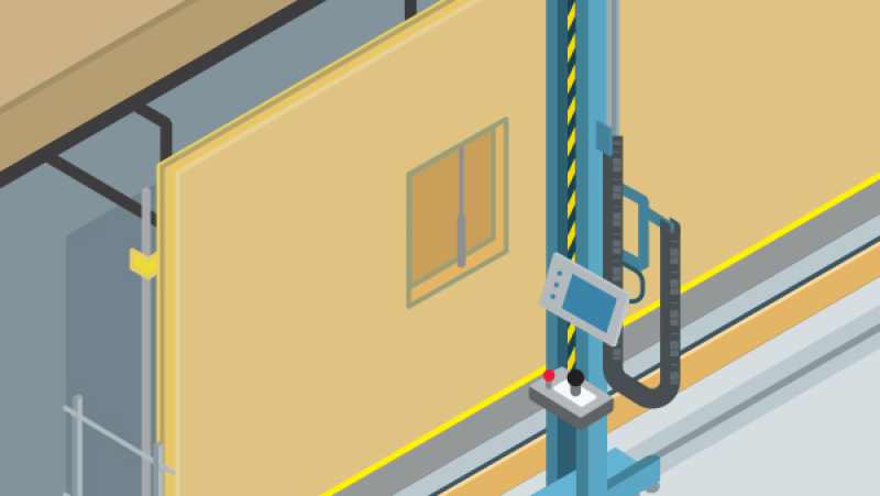 Une fosse avec châssis pour faciliter le montage de murs à ossature bois