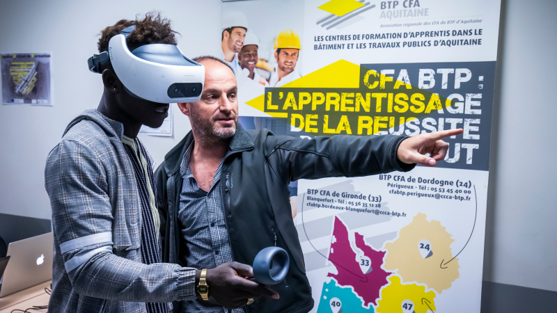 Les CFA BTP d’Aquitaine inaugurent leur espace de formation virtuel