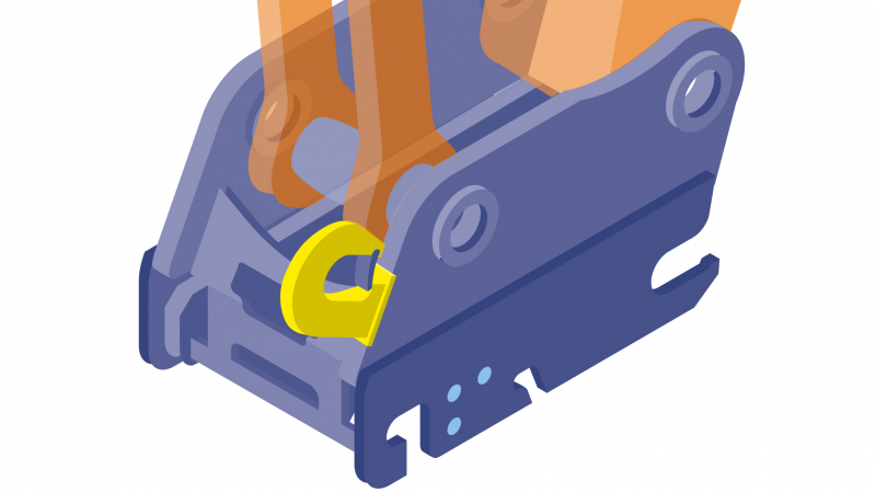 Sécuriser la fixation d'outils sur pelle grâce à une attache rapide hydraulique