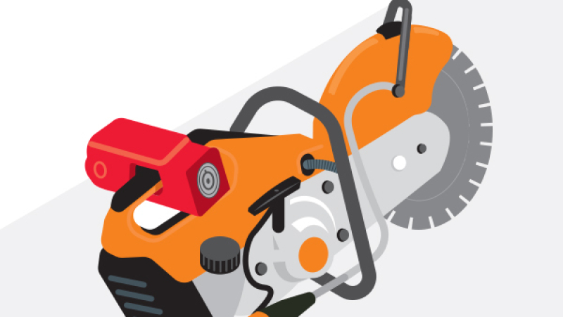 Sécuriser l'utilisation d'une découpeuse thermique avec un procédé de consignation