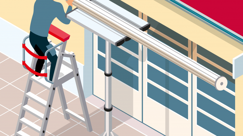 Un système de levage pour stores qui optimise les manutentions