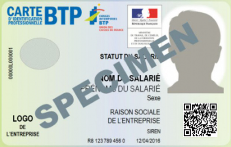 Carte BTP