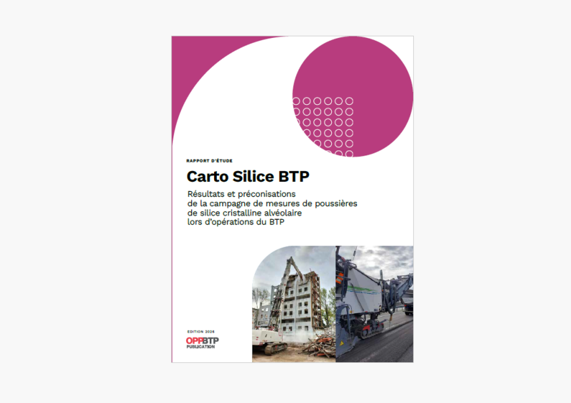 Carto Silice BTP : trois nouvelles situations de travail étudiées et des données actualisées