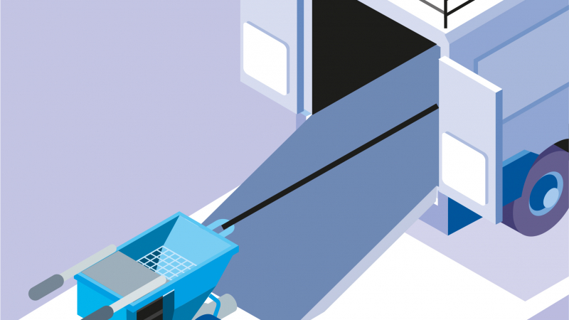 Réaliser les enduits avec une machine à enduire qui malaxe et distribue