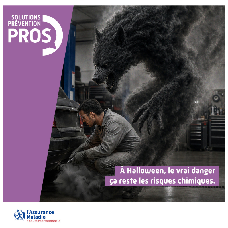 Risques chimiques au travail : l’Assurance maladie lance une campagne de prévention à l’occasion d’Halloween