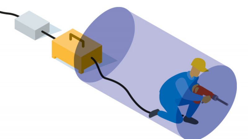 Réaliser une installation sûre dans des enceintes conductrices exiguës pour alimenter des matériels portatifs électriques