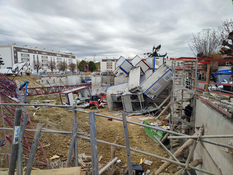 Effondrement de trois grues : rappel des consignes de sécurité en situation de vents violents
