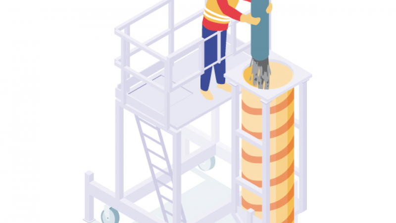 Réaliser un coffrage de poteau en toute sécurité