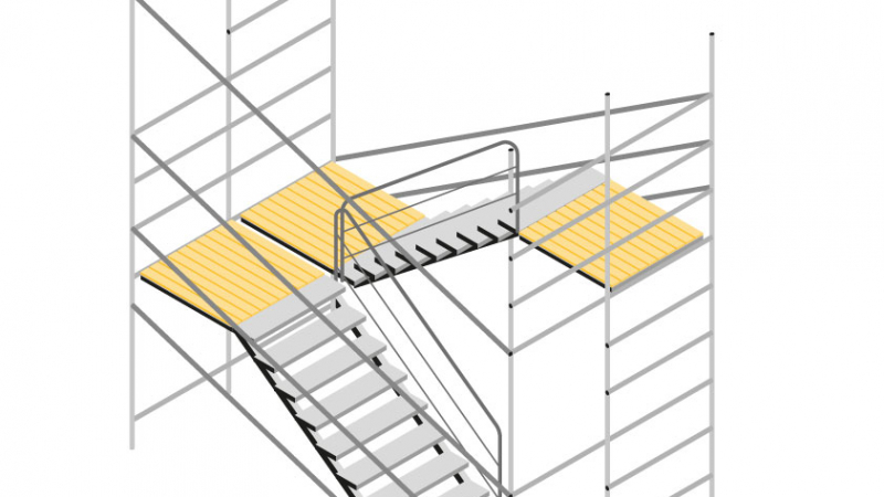 Installer des escaliers d’accès provisoire pour plus de sécurité sur les chantiers