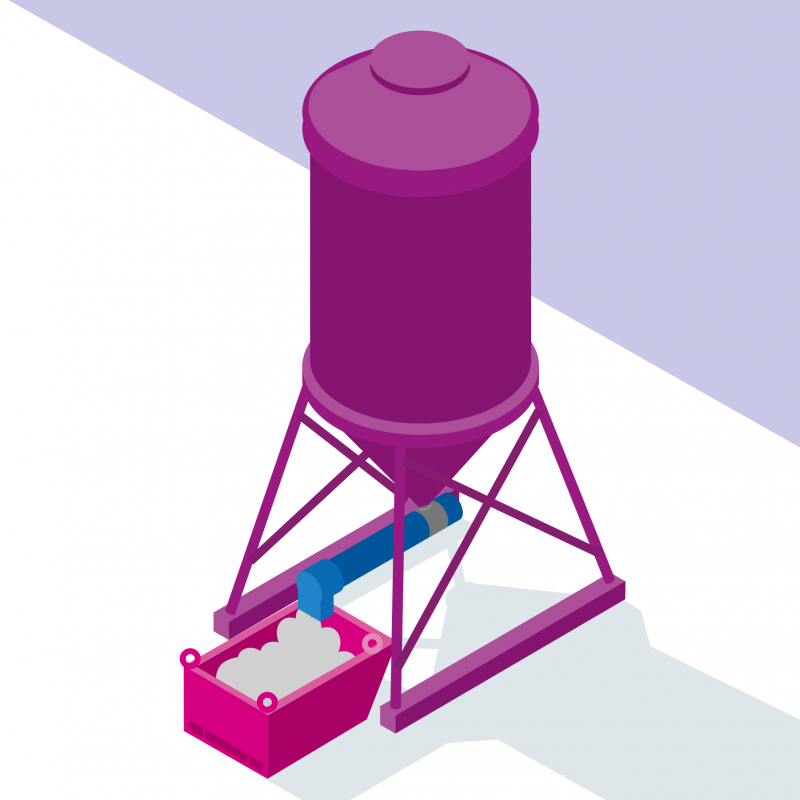 Réaliser les appareillages des ma çonneries en parpaings avec un silo à mortier