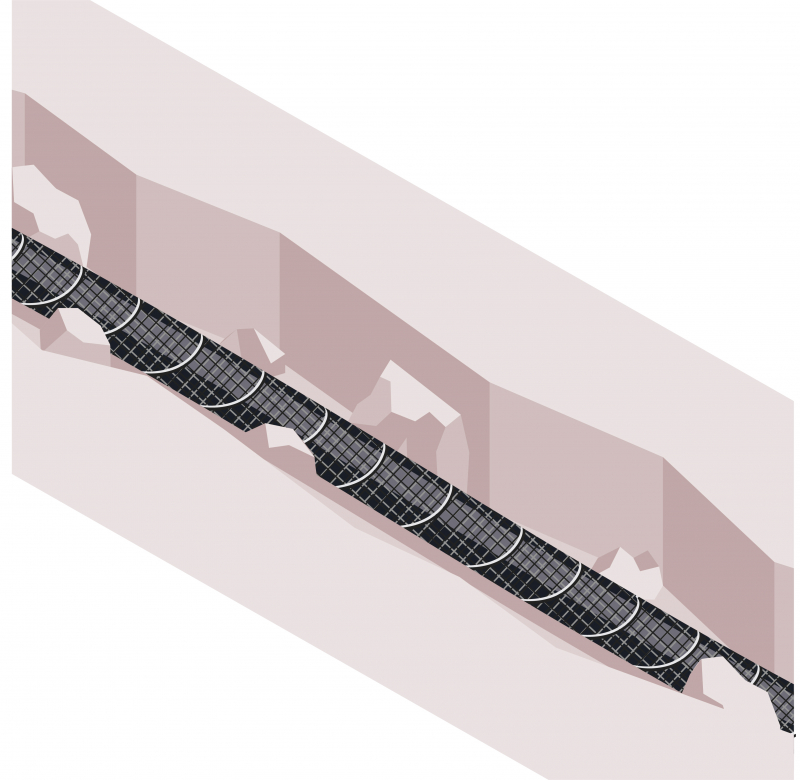 Mettre en œuvre les réseaux électriques HTA souterrains avec une enveloppe de protection