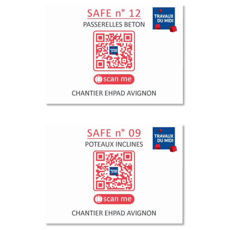 Un affichage QR Codes sur chantier pour accéder aux informations utiles en temps réel